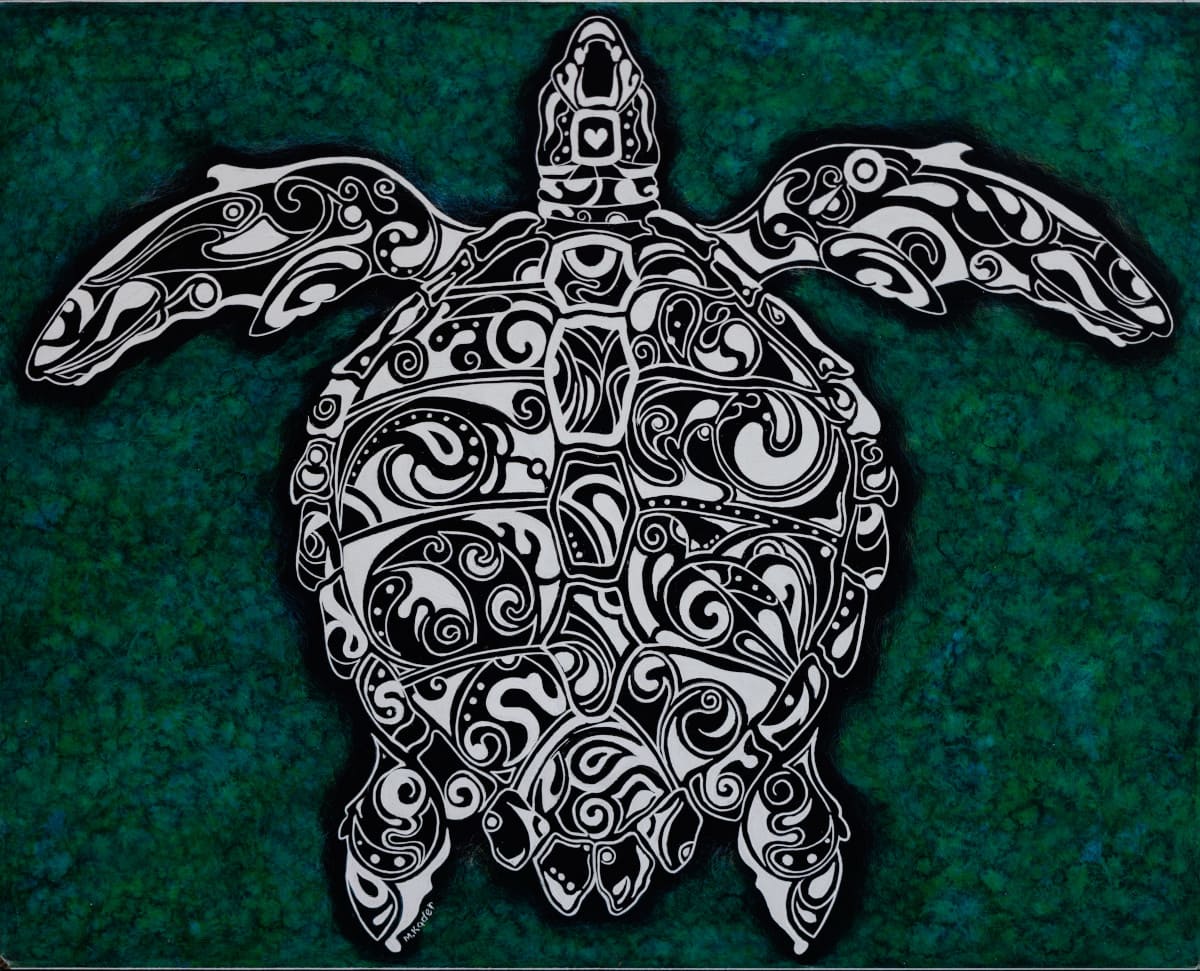 Abstract turtle 8”x10” Available